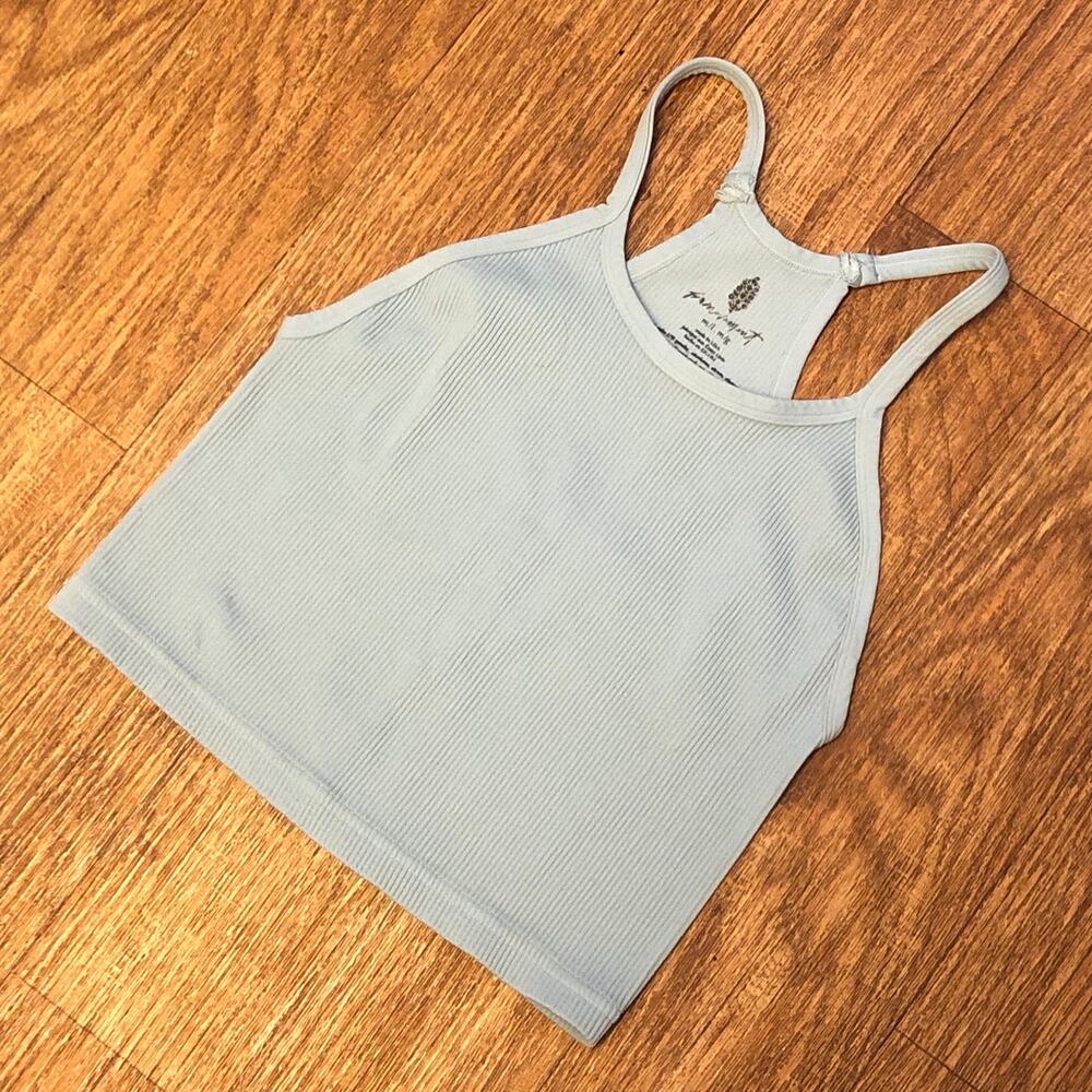 NWOT FP Movement by Free People Happiness Runs Ribbed Crop Tank Top Size M/L